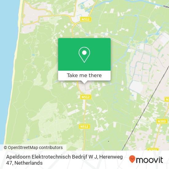 Apeldoorn Elektrotechnisch Bedrijf W J, Herenweg 47 map