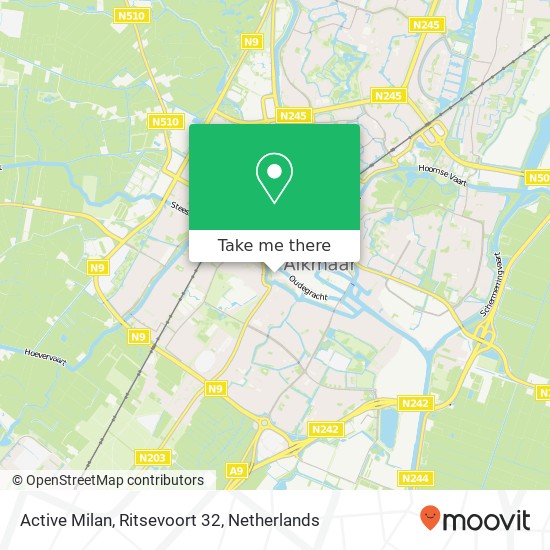Active Milan, Ritsevoort 32 map