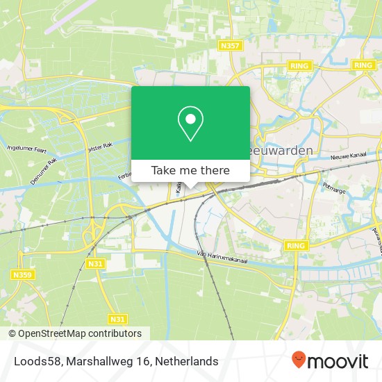 Loods58, Marshallweg 16 map