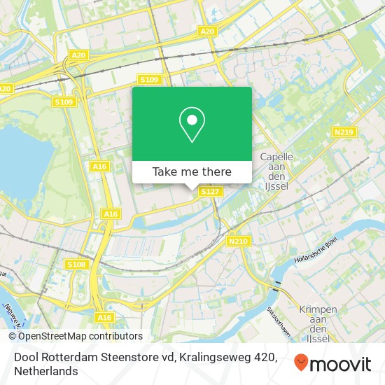 Dool Rotterdam Steenstore vd, Kralingseweg 420 map