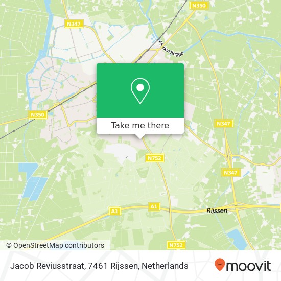 Jacob Reviusstraat, 7461 Rijssen Karte