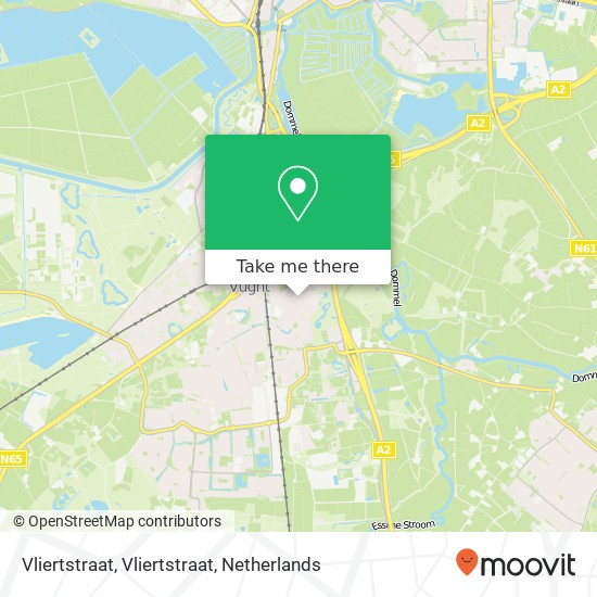 Vliertstraat, Vliertstraat map