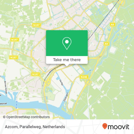 Azcom, Parallelweg map