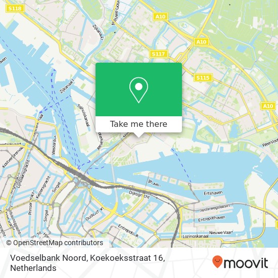 Voedselbank Noord, Koekoeksstraat 16 Karte