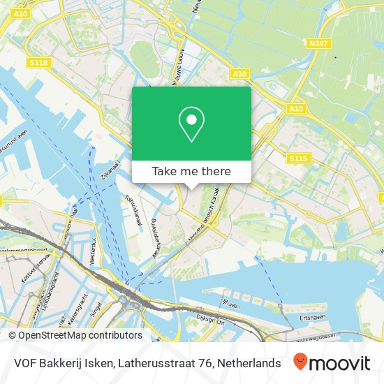 VOF Bakkerij Isken, Latherusstraat 76 map