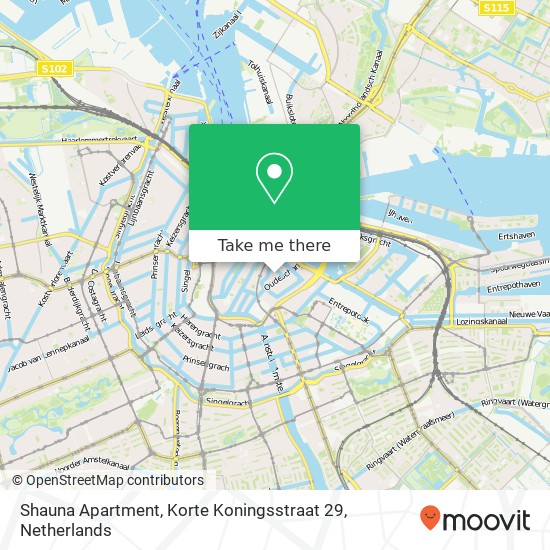 Shauna Apartment, Korte Koningsstraat 29 map