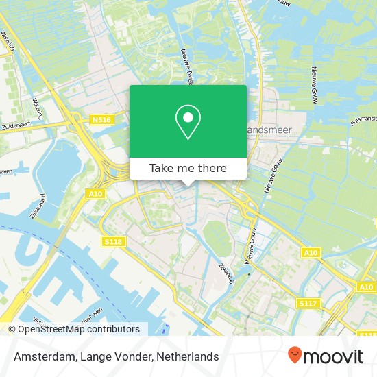 Amsterdam, Lange Vonder Karte