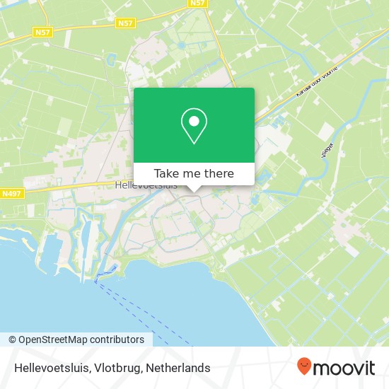 Hellevoetsluis, Vlotbrug map