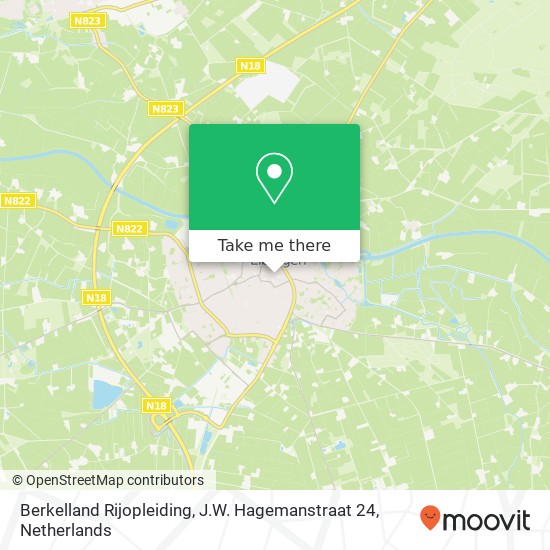 Berkelland Rijopleiding, J.W. Hagemanstraat 24 map
