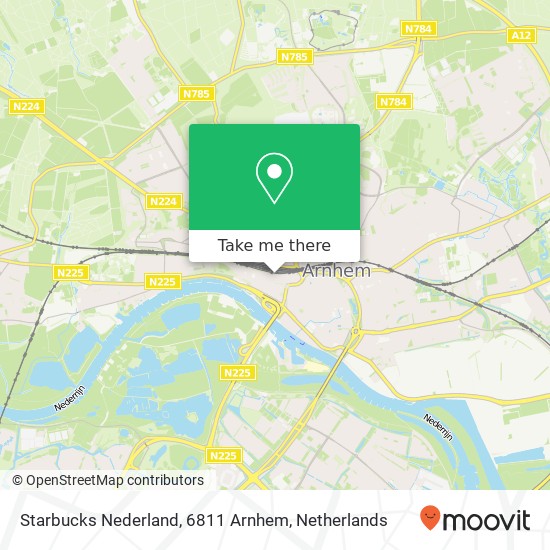 Starbucks Nederland, 6811 Arnhem map