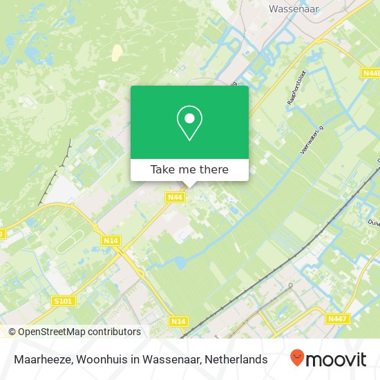 Maarheeze, Woonhuis in Wassenaar map