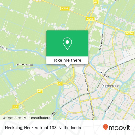 Neckslag, Neckerstraat 133 Karte