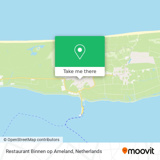 Restaurant Binnen op Ameland Karte