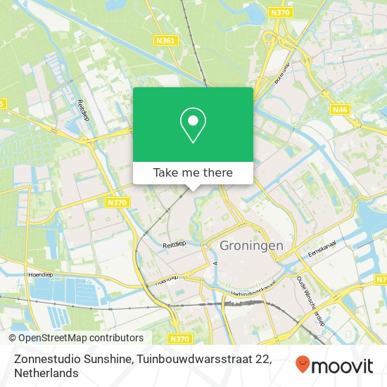 Zonnestudio Sunshine, Tuinbouwdwarsstraat 22 Karte