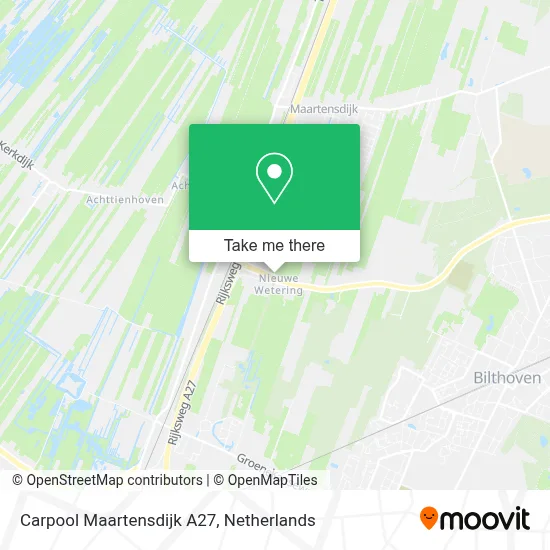 Carpool Maartensdijk A27 map