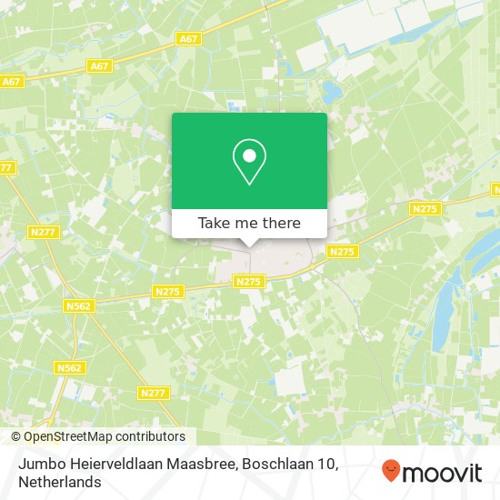 Jumbo Heierveldlaan Maasbree, Boschlaan 10 map