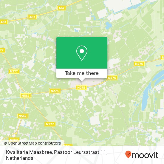 Kwalitaria Maasbree, Pastoor Leursstraat 11 Karte