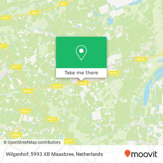 Wilgenhof, 5993 XB Maasbree map