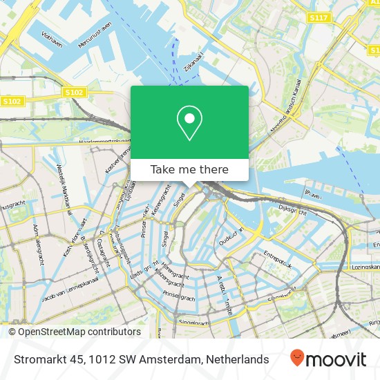 Stromarkt 45, 1012 SW Amsterdam Karte