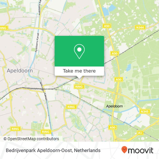 Bedrijvenpark Apeldoorn-Oost map