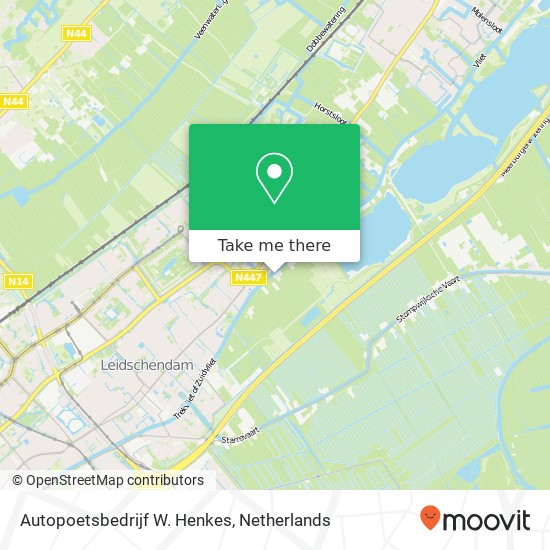 Autopoetsbedrijf W. Henkes, Oostvlietweg 26 map