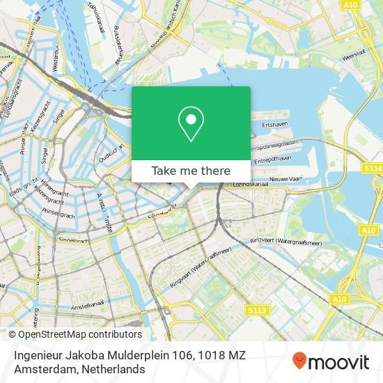 Ingenieur Jakoba Mulderplein 106, 1018 MZ Amsterdam map