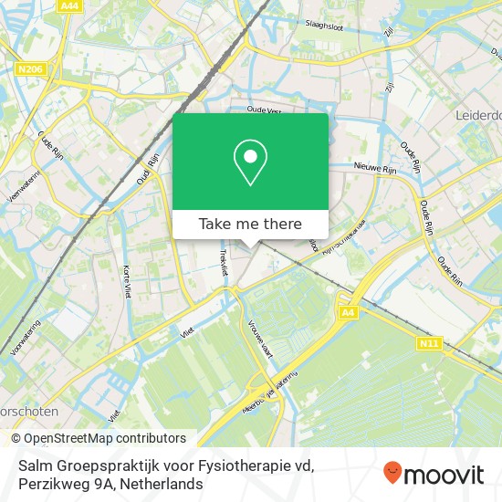 Salm Groepspraktijk voor Fysiotherapie vd, Perzikweg 9A map