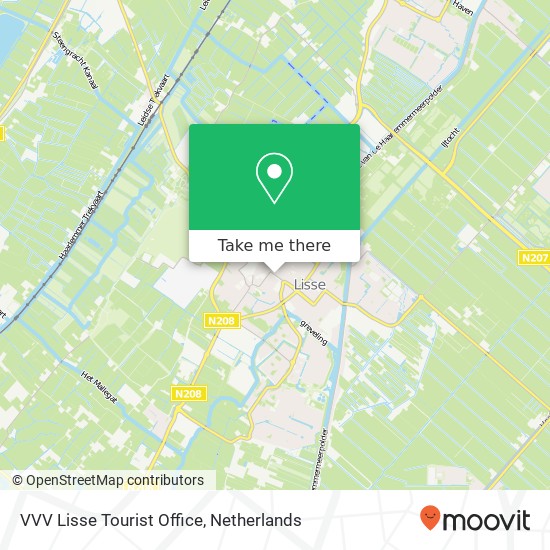 VVV Lisse Tourist Office map