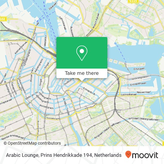 Arabic Lounge, Prins Hendrikkade 194 map