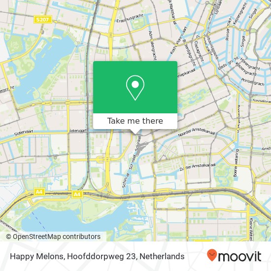 Happy Melons, Hoofddorpweg 23 map