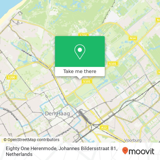 Eighty One Herenmode, Johannes Bildersstraat 81 map