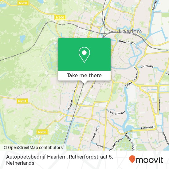 Autopoetsbedrijf Haarlem, Rutherfordstraat 5 map