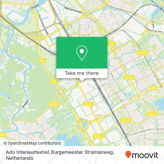 Ado Interieurtextiel, Burgemeester Stramanweg map