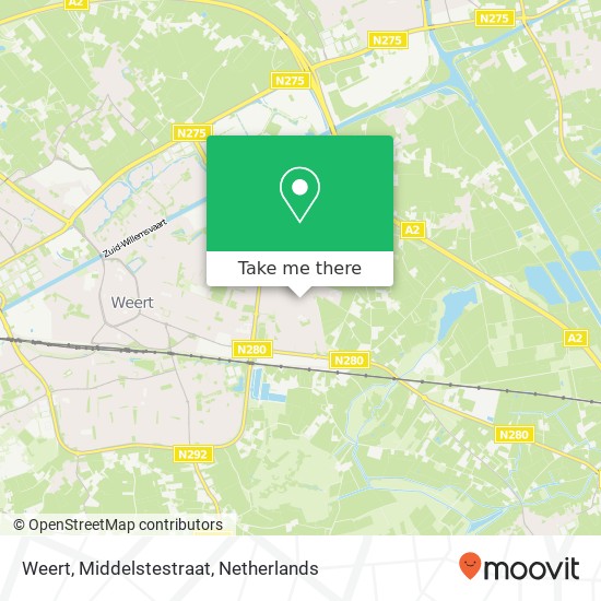 Weert, Middelstestraat map