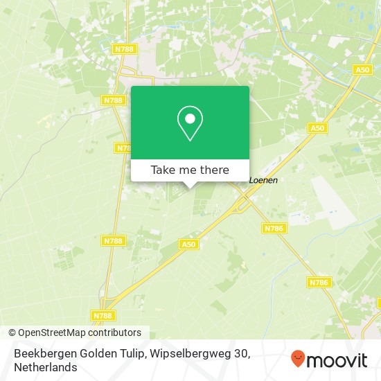 Beekbergen Golden Tulip, Wipselbergweg 30 map