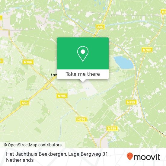 Het Jachthuis Beekbergen, Lage Bergweg 31 map