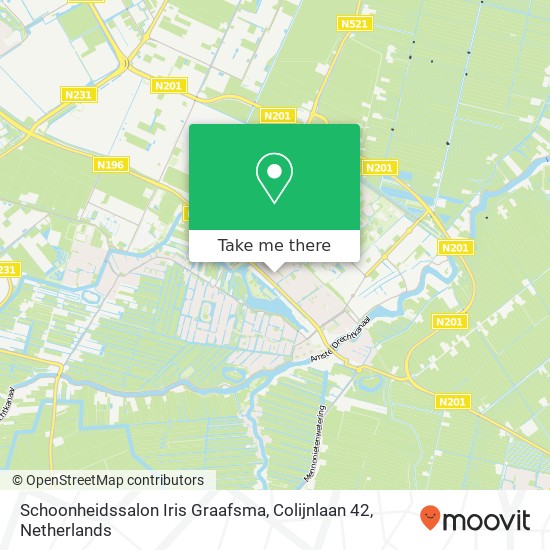 Schoonheidssalon Iris Graafsma, Colijnlaan 42 map