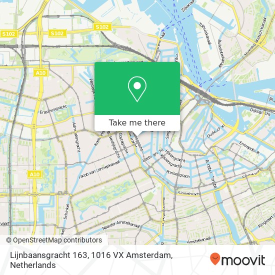 Lijnbaansgracht 163, 1016 VX Amsterdam map