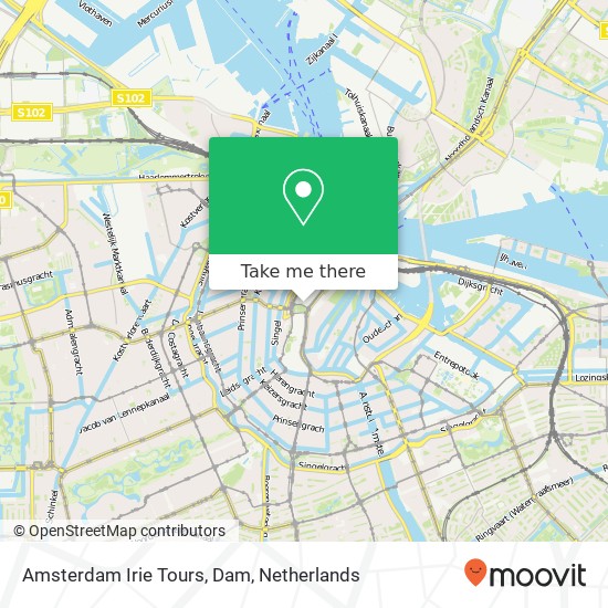 Amsterdam Irie Tours, Dam map