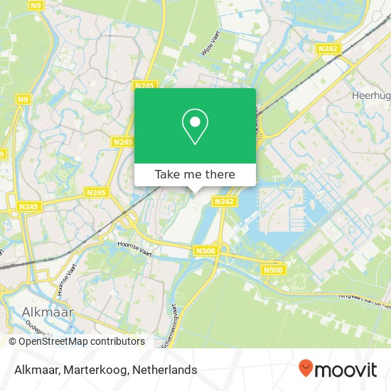 Alkmaar, Marterkoog Karte