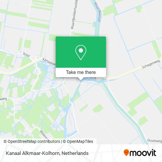 Kanaal Alkmaar-Kolhorn map