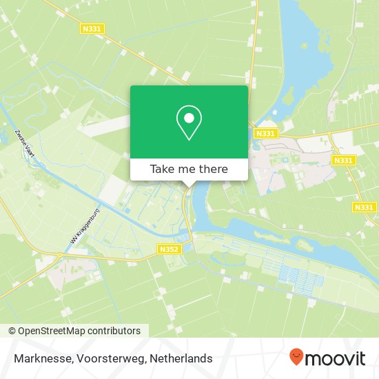 Marknesse, Voorsterweg map