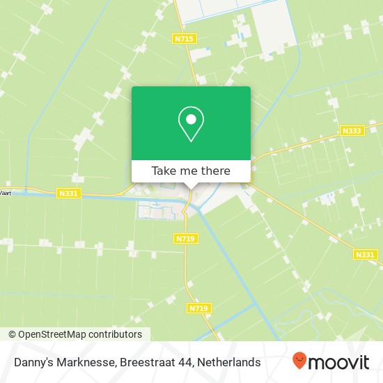 Danny's Marknesse, Breestraat 44 map