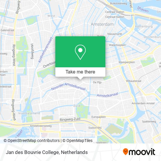 Jan des Bouvrie College map