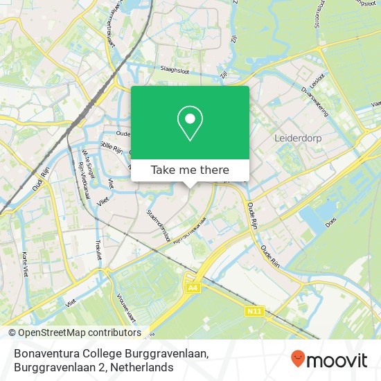 Bonaventura College Burggravenlaan, Burggravenlaan 2 map