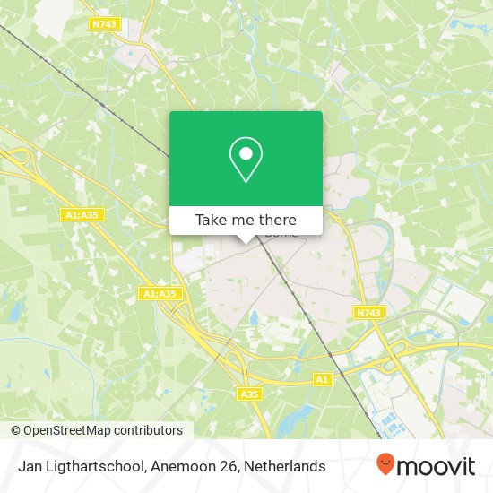 Jan Ligthartschool, Anemoon 26 map