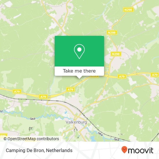 Camping De Bron map