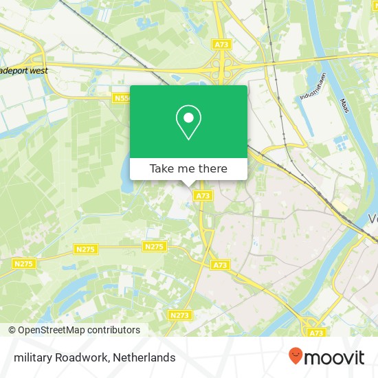 military Roadwork map