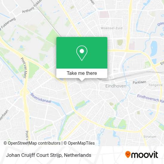 Johan Cruijff Court Strijp map