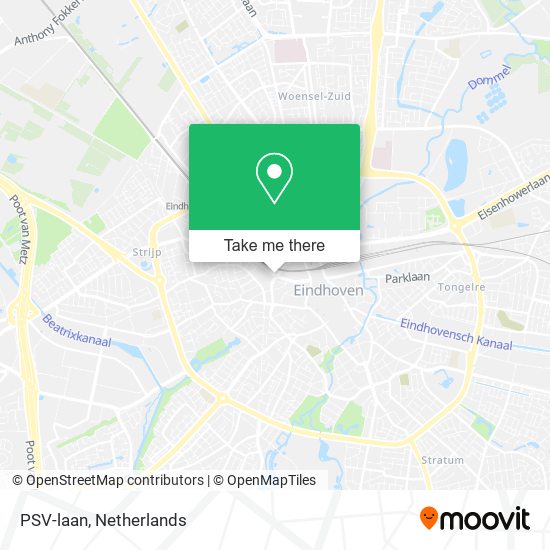 PSV-laan map